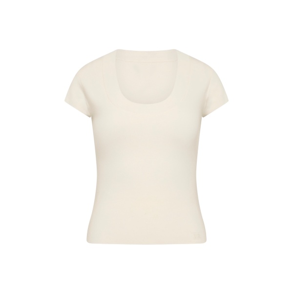 SIR the Label Mikkel Scoop Tank in Ivory | Sleeveless | Luxury Shoes 