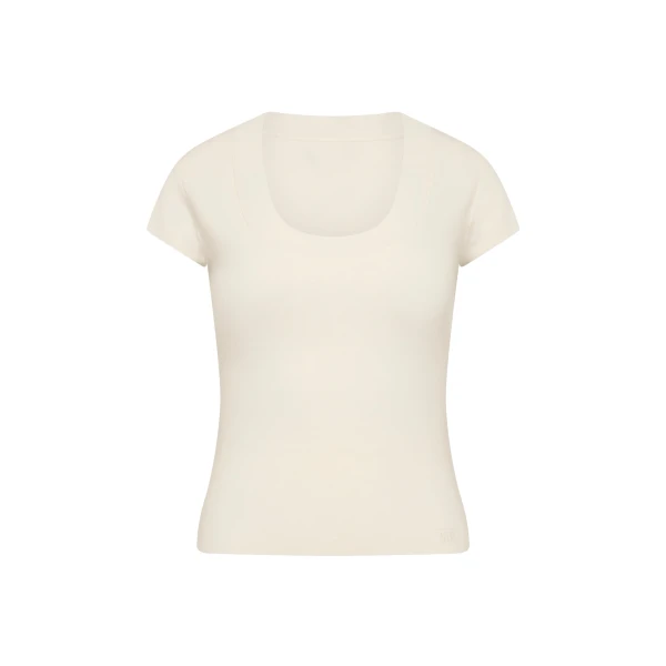 SIR the Label Mikkel Scoop Tank in Ivory | Sleeveless | Luxury Shoes 