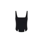 SIR the Label Miller Fitted Bodice in Black | Cropped Top | Luxury Shoes 