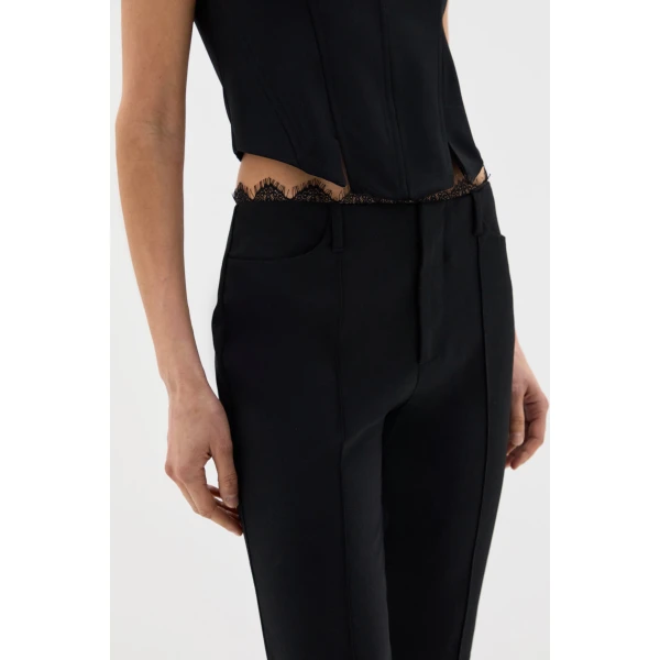 SIR the Label Miller Lace Capri Pant in Black | Pants | Luxury Shoes 