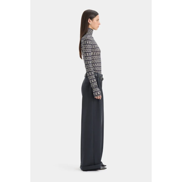SIR the Label Millie Long Sleeve Top in Tisso Stone | Long Sleeve | Luxury Shoes 
