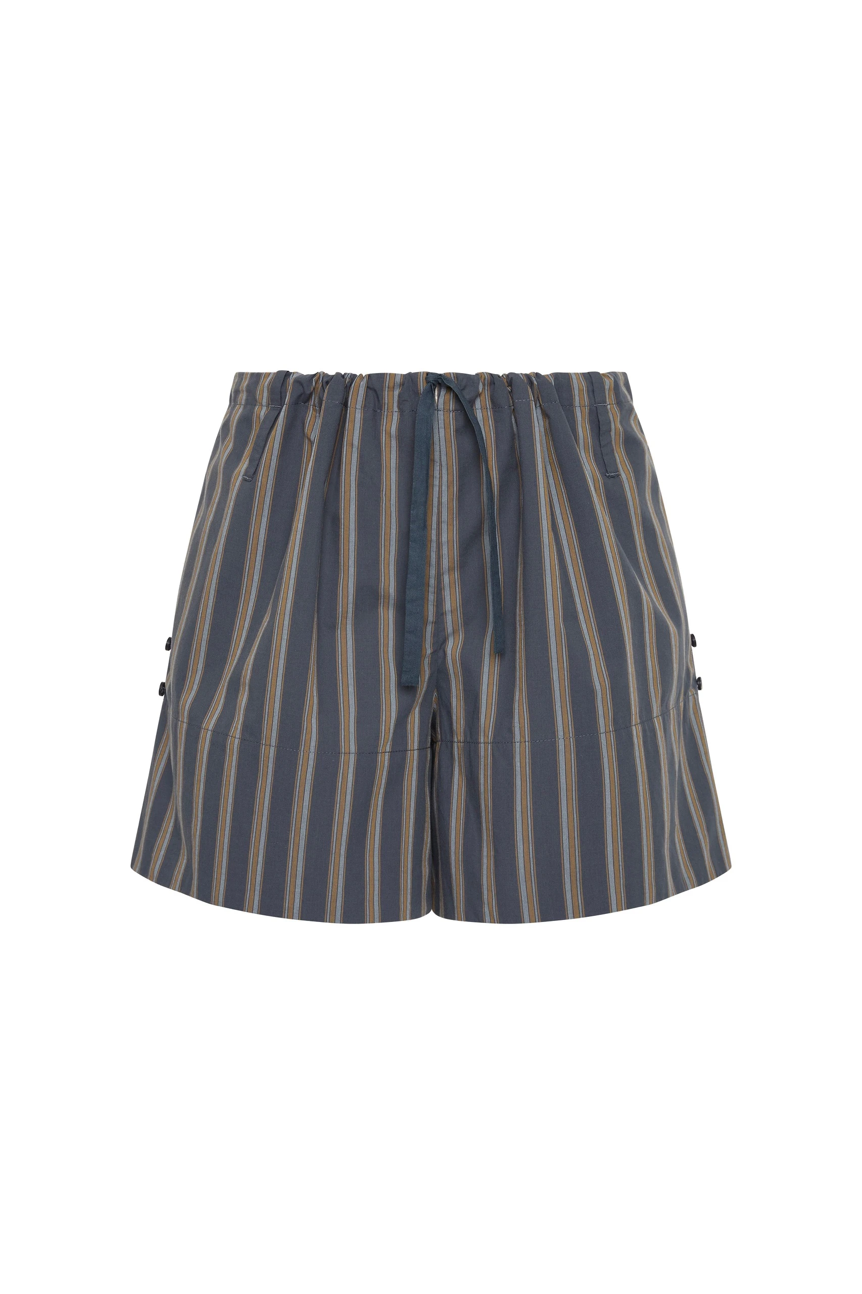 SIR the Label Milo Rolled Short in Charcoal Stripe SIR the Label Milo Rolled Short in Charcoal Stripe | Shorts | Luxury Shoes