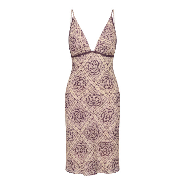 SIR the Label Mireli Slip Dress in Rose Parquet | Midi Dresses | Luxury Shoes 