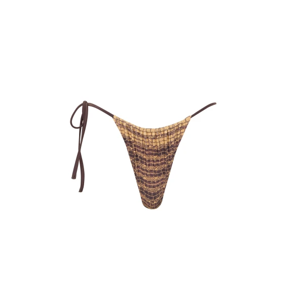 Mireli String Brief in Rose Parquet Plum