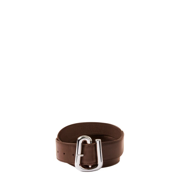 Molinier Leather Belt in Chocolate