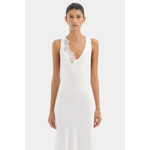 SIR the Label Montparnasse Gown in Ivory | Evening Gowns | Luxury Shoes 