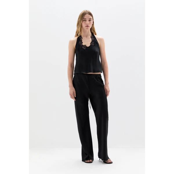 SIR the Label Montparnasse Halter Top in Black | Sleeveless | Luxury Shoes 
