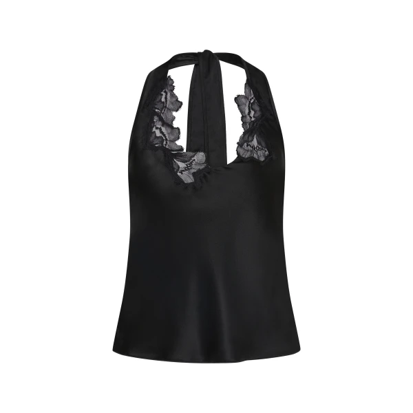 Montparnasse Halter Top in Black