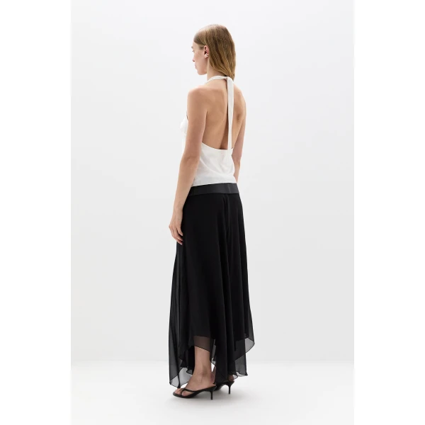 SIR the Label Montparnasse Halter Top in Ivory | Sleeveless | Luxury Shoes 