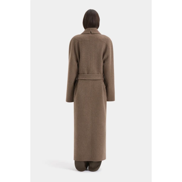SIR the Label Noah Melton Coat in Cedar | Wool Coat | Luxury Shoes 