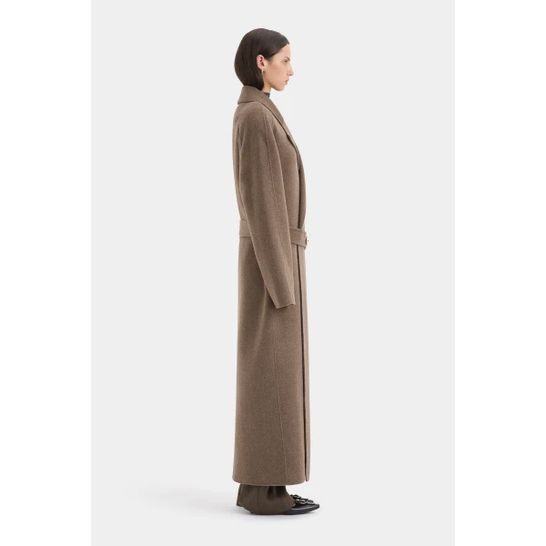 SIR the Label Noah Melton Coat in Cedar | Wool Coat | Luxury Shoes 