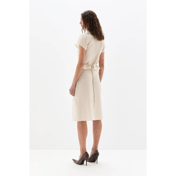 SIR the Label Nora Midi Skirt in Cream | Midi Skirts | Luxury Shoes 