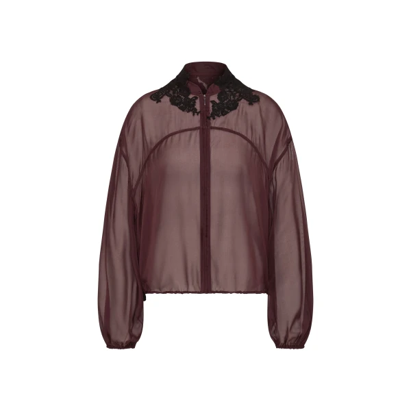 Noria Bomber in Dark Plum