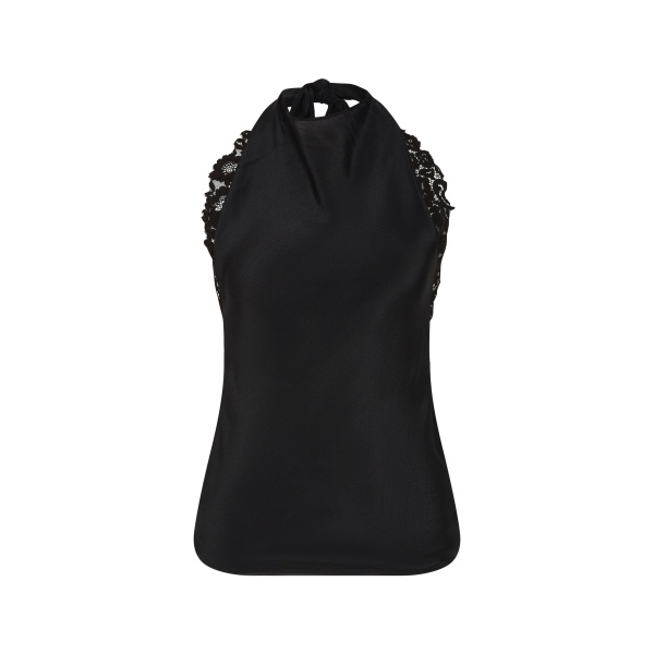 SIR the Label Noria Halter Tie Top in Black | Sleeveless | Luxury Shoes 