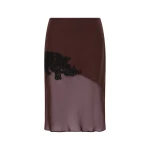 SIR the Label Noria Midi Skirt in Dark Plum | Midi Skirts | Luxury Shoes 