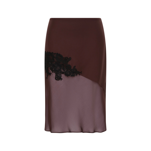 SIR the Label Noria Midi Skirt in Dark Plum | Midi Skirts | Luxury Shoes 