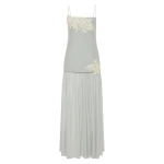 SIR the Label Noria Tiered Gown in Powder Blue | Evening Gowns | Luxury Shoes 