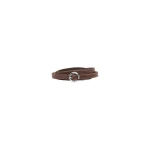 SIR the Label Odeon Narrow Leather Belt in Chocolate | Belts | Luxury Shoes 