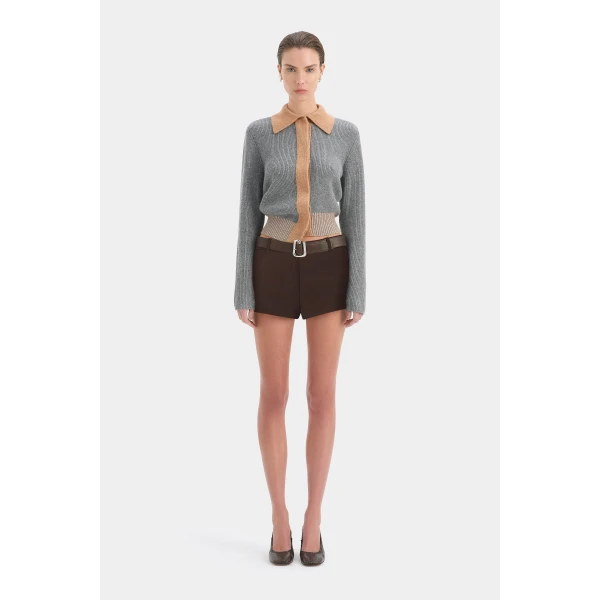 SIR the Label Olea Sweater in Grey | Sweaters | Luxury Shoes 