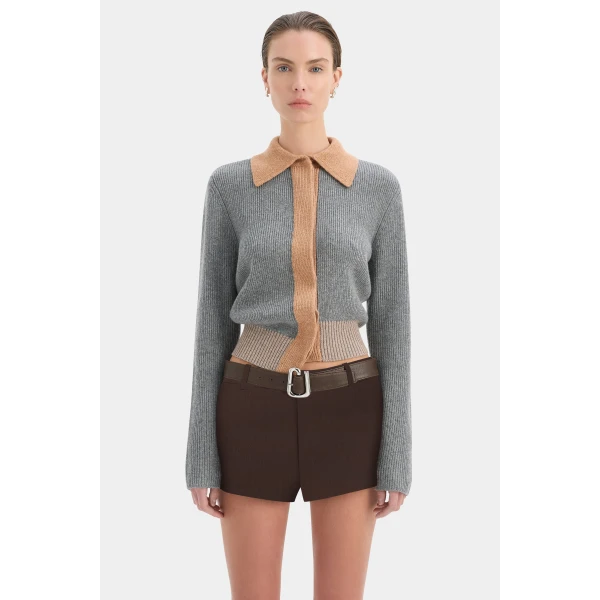 SIR the Label Olea Sweater in Grey | Sweaters | Luxury Shoes 