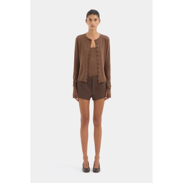 SIR the Label Parco Cardigan Set in Mocha | Cardigan | Luxury Shoes 