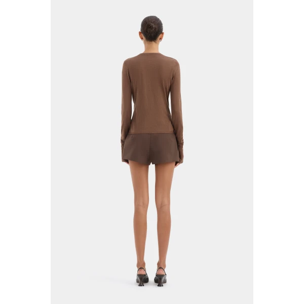 SIR the Label Parco Cardigan Set in Mocha | Cardigan | Luxury Shoes 