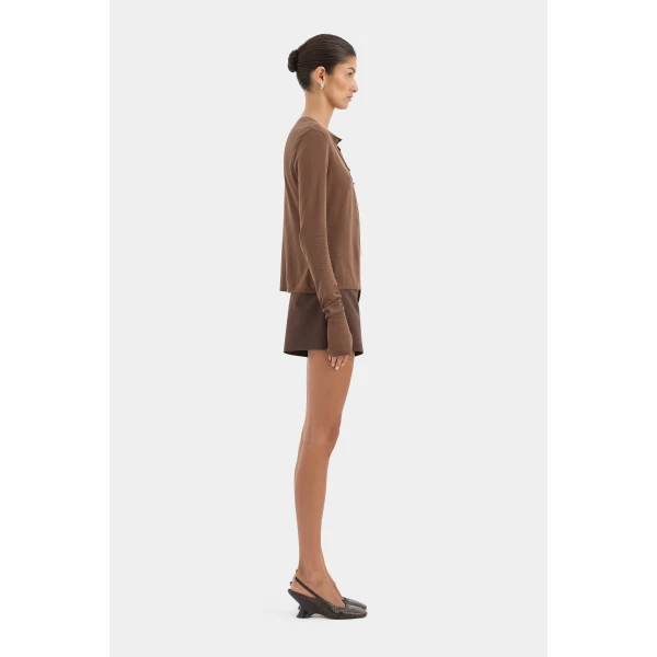 SIR the Label Parco Cardigan Set in Mocha | Cardigan | Luxury Shoes 