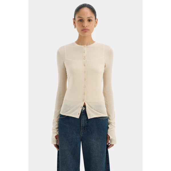 SIR the Label Parco Cardigan Set in Wheat | Cardigan | Luxury Shoes 