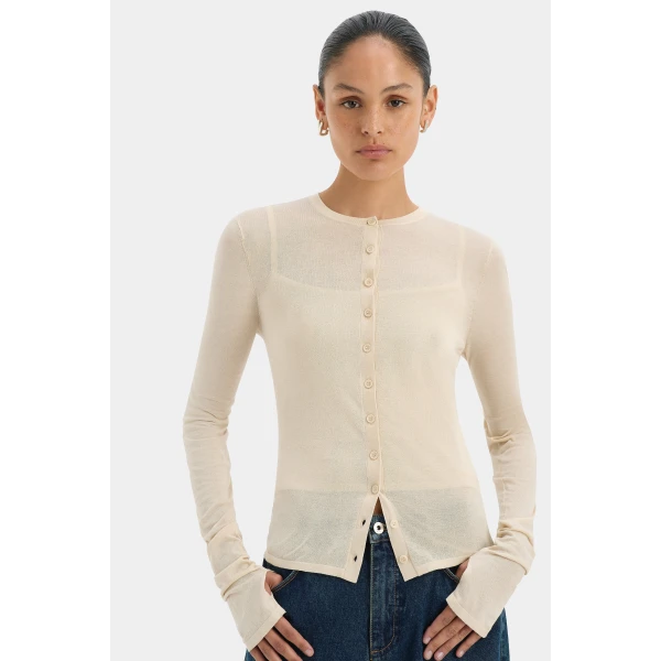 SIR the Label Parco Cardigan Set in Wheat | Cardigan | Luxury Shoes 