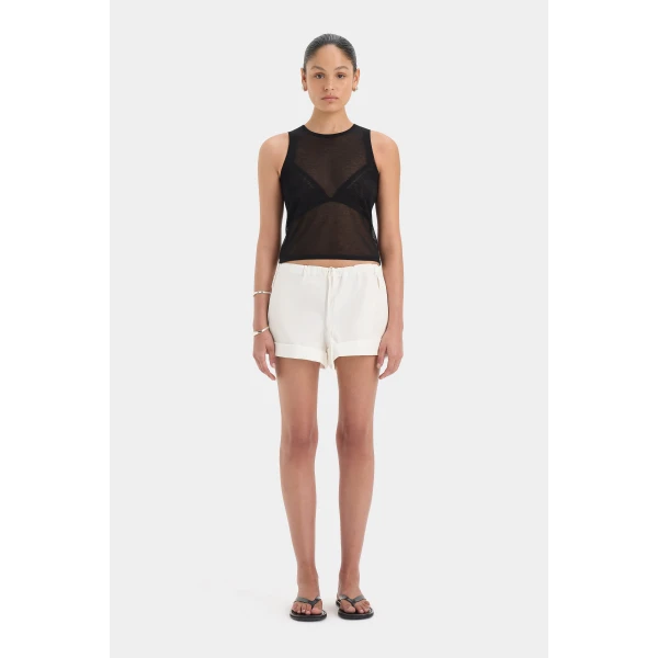 SIR the Label Peregrine Tank in Black | Sleeveless | Luxury Shoes 