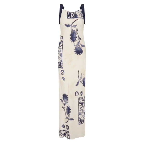 SIR the Label Phillipa Slip Dress in Eira Midnight | Maxi Dresses | Luxury Shoes 