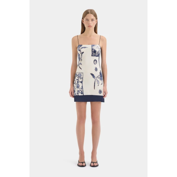 SIR the Label Phillipa Slip Mini Dress in Eira Midnight | Mini Dresses | Luxury Shoes 