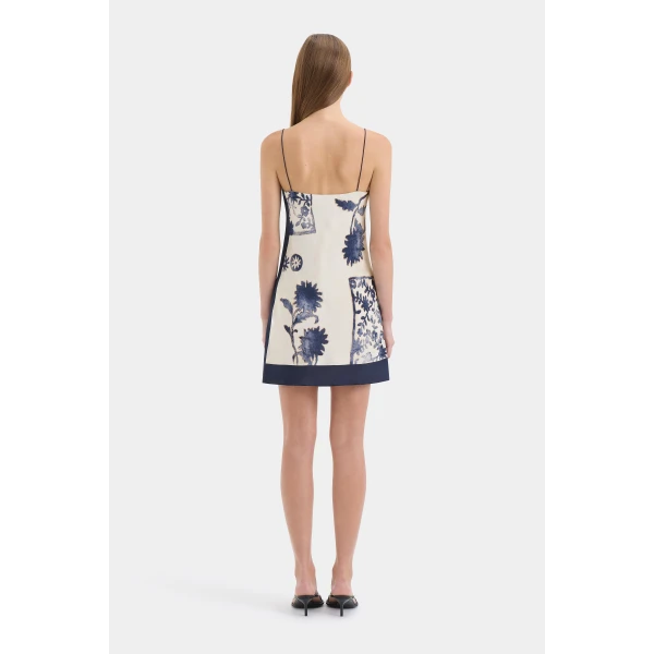SIR the Label Phillipa Slip Mini Dress in Eira Midnight | Mini Dresses | Luxury Shoes 