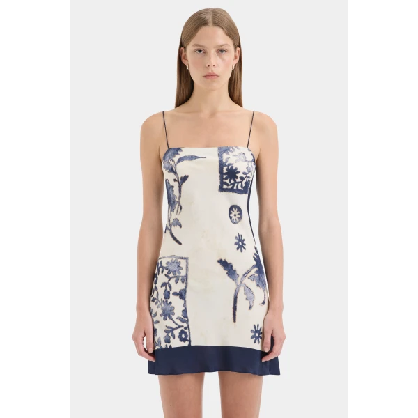 SIR the Label Phillipa Slip Mini Dress in Eira Midnight | Mini Dresses | Luxury Shoes 