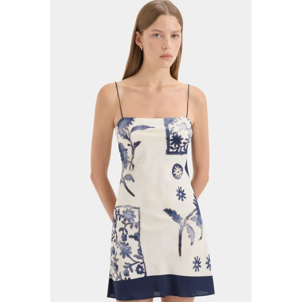SIR the Label Phillipa Slip Mini Dress in Eira Midnight | Mini Dresses | Luxury Shoes 