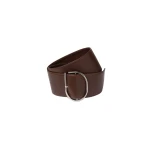 SIR the Label Rocco Wide Leather Belt in Chocolate | Belts | Luxury Shoes 