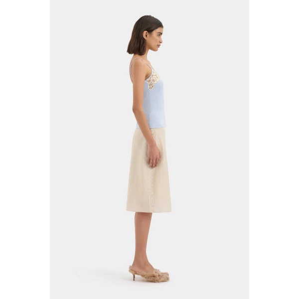 SIR the Label Saeli Cami in Ice Blue | Camisoles | Luxury Shoes 