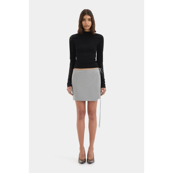 SIR the Label Saeli Long Sleeve Top in Black | Long Sleeve | Luxury Shoes 