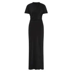 SIR the Label Seameadow Bias Dress in Black | Maxi Dresses | Luxury Shoes 