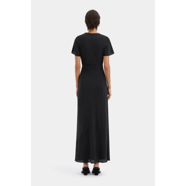 SIR the Label Seameadow Bias Dress in Black | Maxi Dresses | Luxury Shoes 