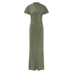 SIR the Label Seameadow Bias Dress in Moss | Maxi Dresses | Luxury Shoes 