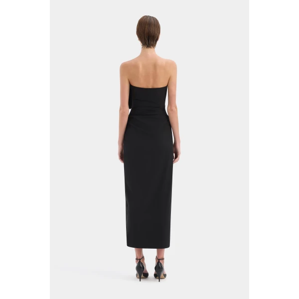 SIR the Label Siella Strapless Gown in Black | Evening Gowns | Luxury Shoes 