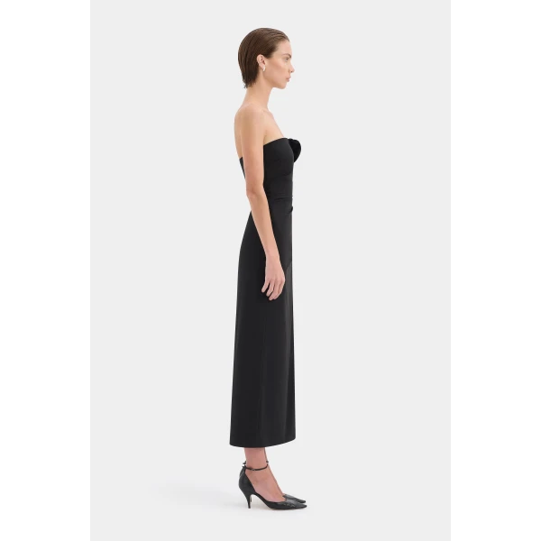 SIR the Label Siella Strapless Gown in Black | Evening Gowns | Luxury Shoes 