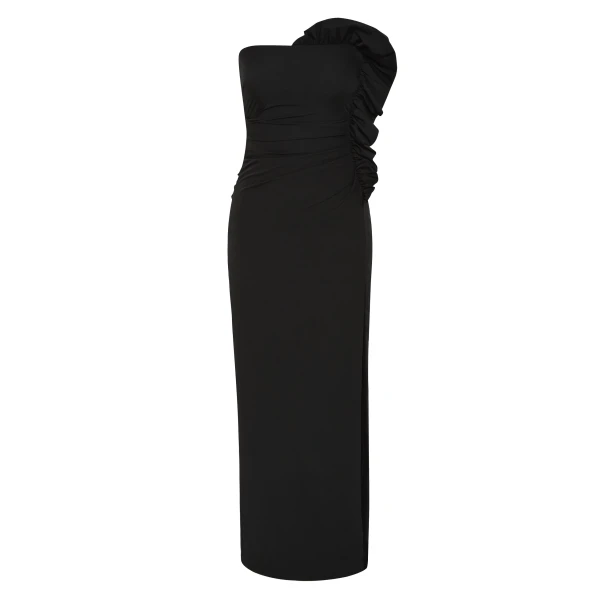 SIR the Label Siella Strapless Gown in Black | Evening Gowns | Luxury Shoes 