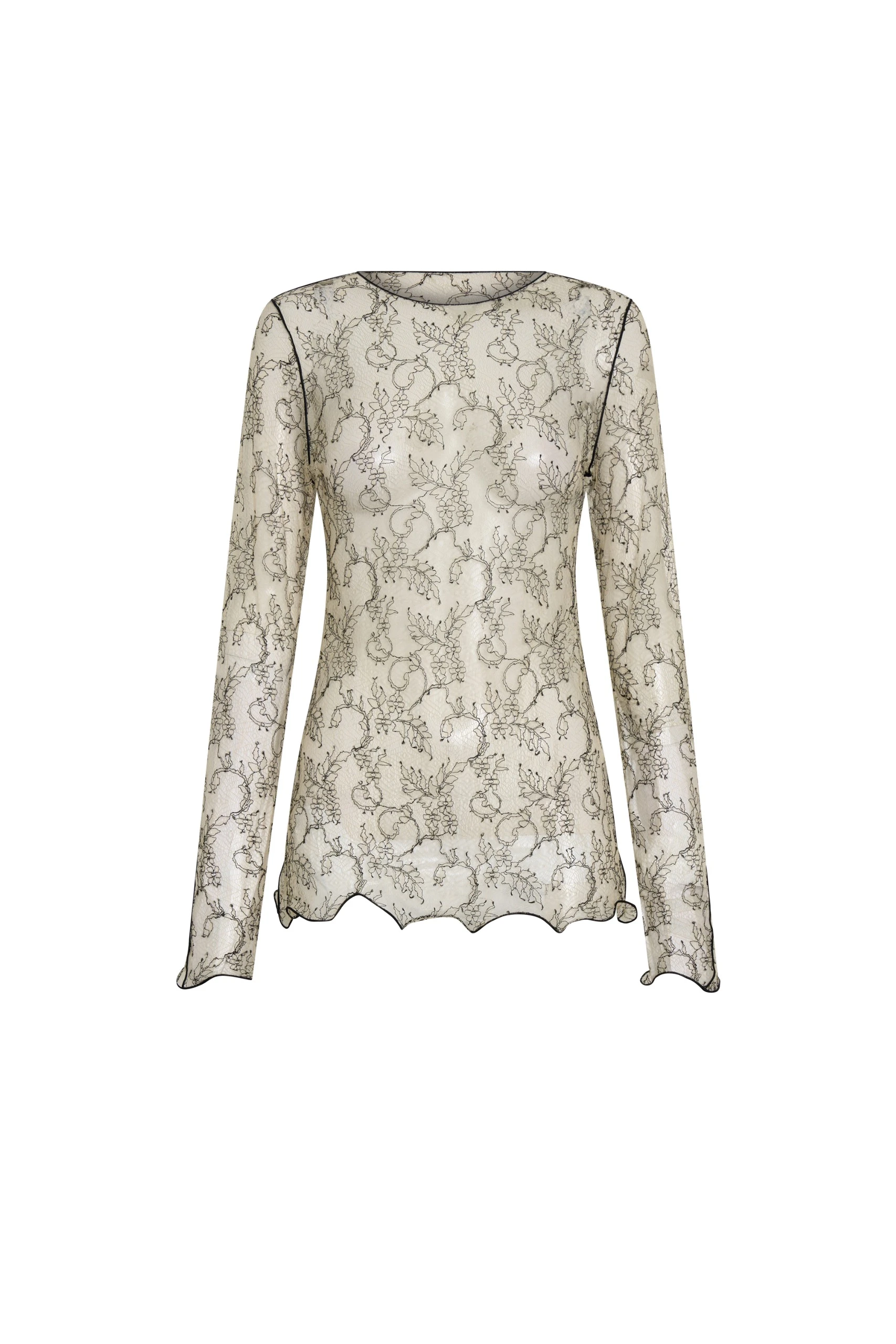SIR the Label Skye Long Sleeve Lace Top in Wisteria Lace SIR the Label Skye Long Sleeve Lace Top in Wisteria Lace | Lace | Luxury Shoes