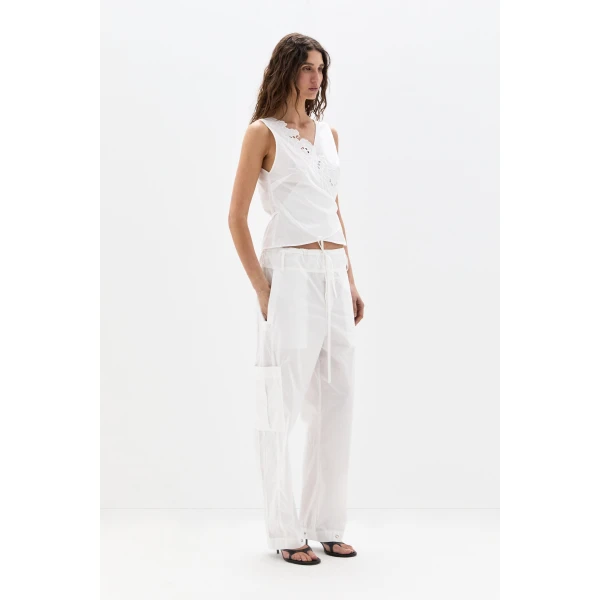 SIR the Label Sola Pant in Ivory | Pants | Luxury Shoes 
