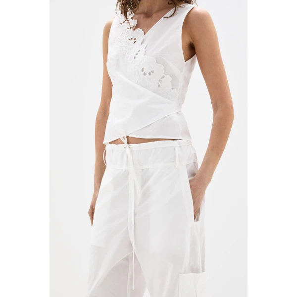 SIR the Label Sola Pant in Ivory | Pants | Luxury Shoes 