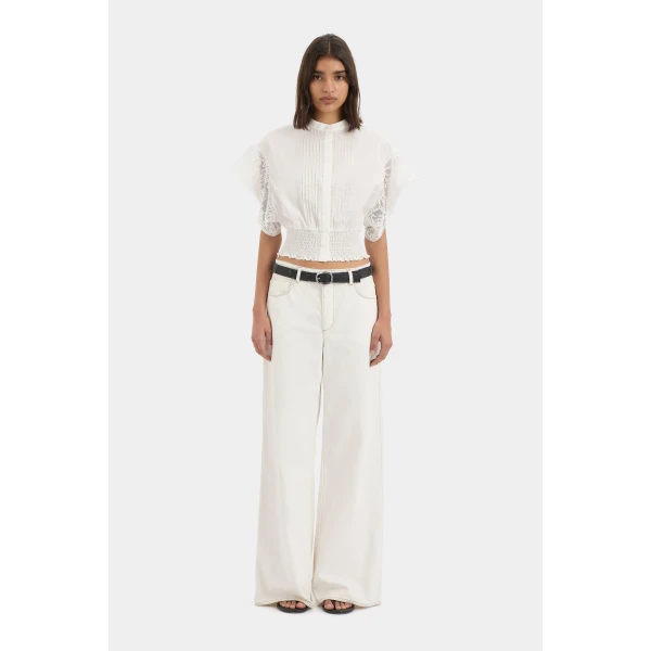 SIR the Label Sola Top in Ivory | Tops | Luxury Shoes 