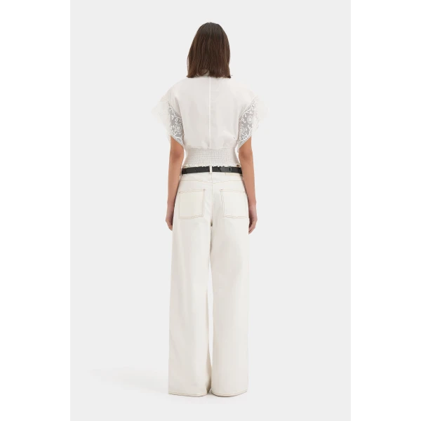 SIR the Label Sola Top in Ivory | Tops | Luxury Shoes 