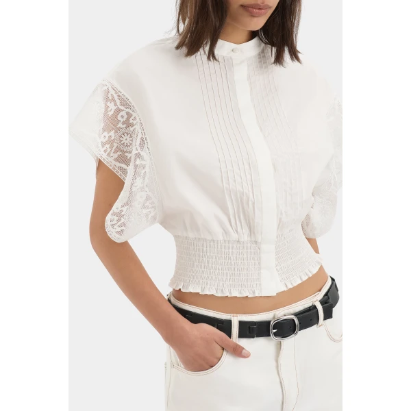 SIR the Label Sola Top in Ivory | Tops | Luxury Shoes 